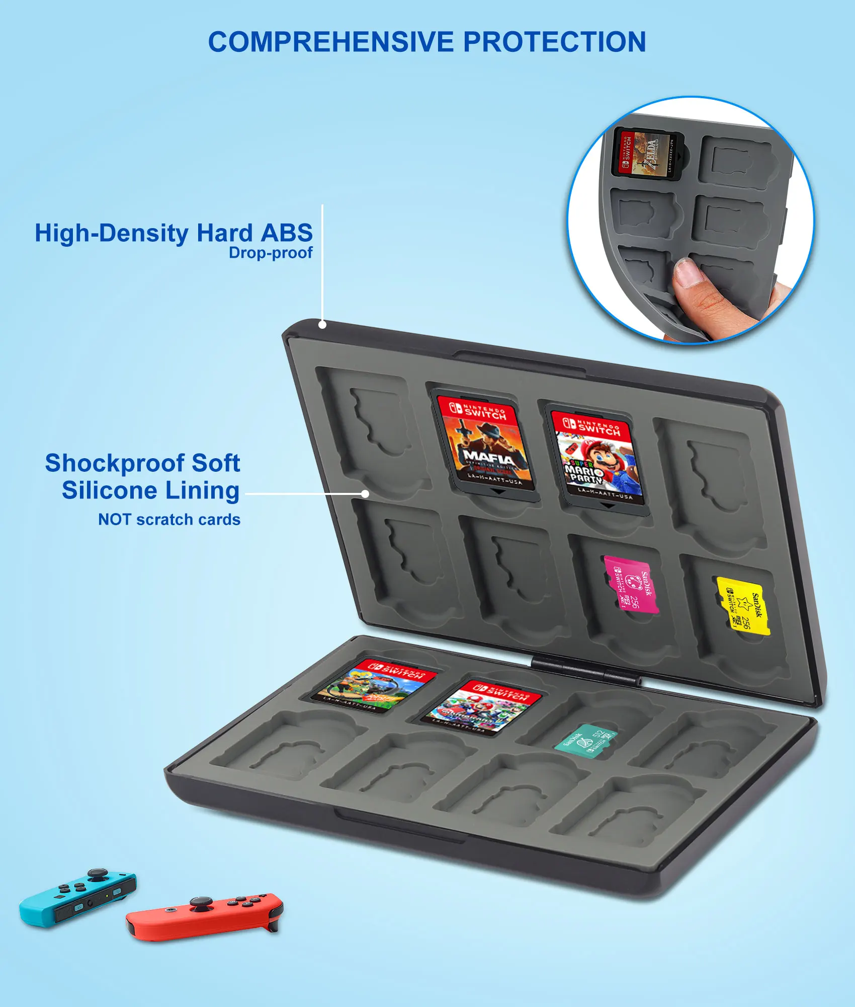 【美品】Nintendo Switch＆ケースセット Amazon.com: homicozy Purple Mermaid Hard Carrying Case for