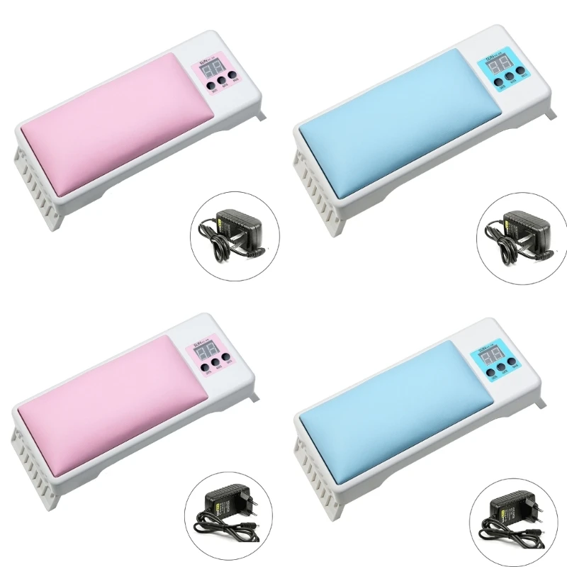 

Manicure Armrest Cushion UV/LED Lamp Leather Hand Rest Dryer Light Hand Pillow for Nail-Salon Home
