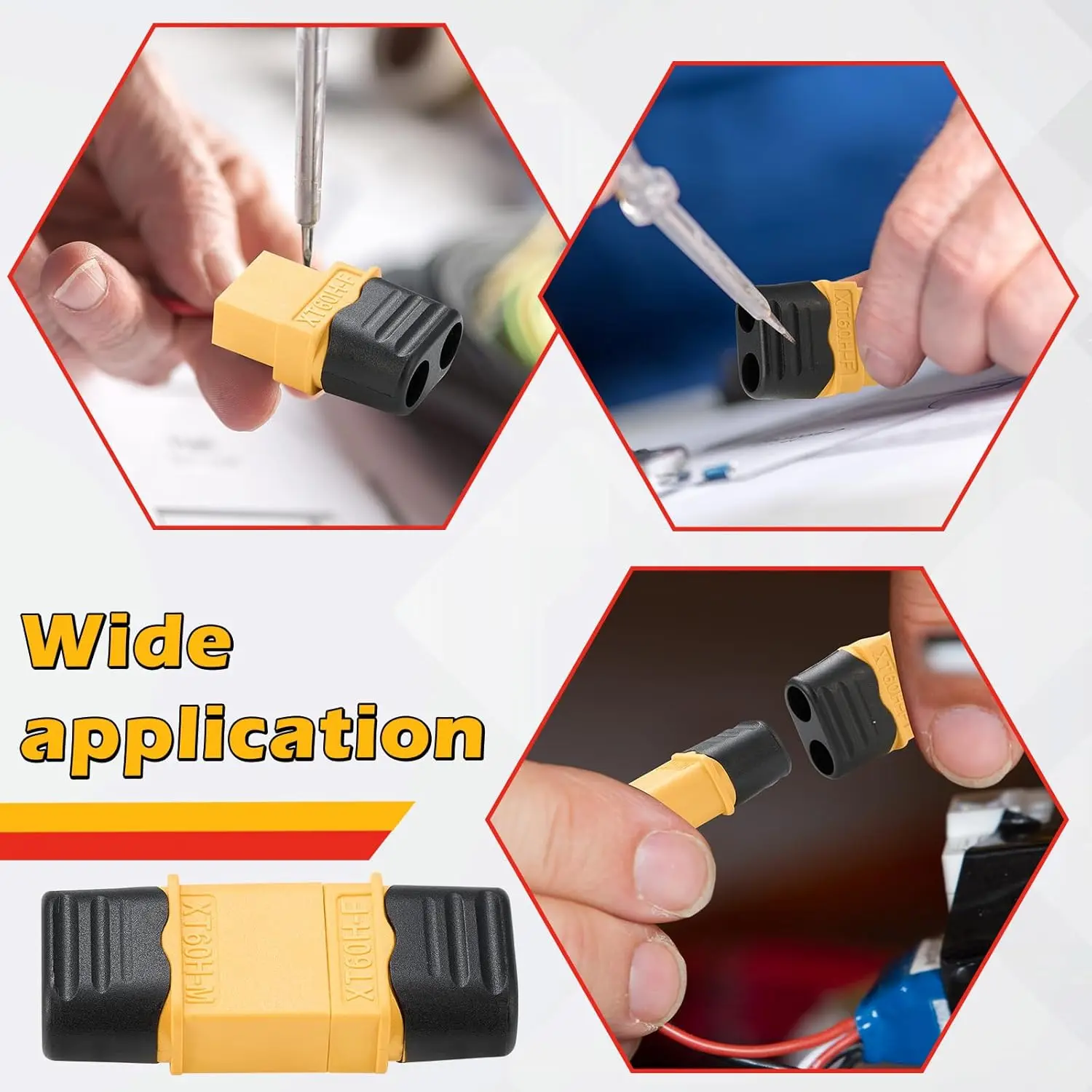 Lot de 5 à 40 connecteurs de batterie RC mâles/femelles - Couleurs multiples