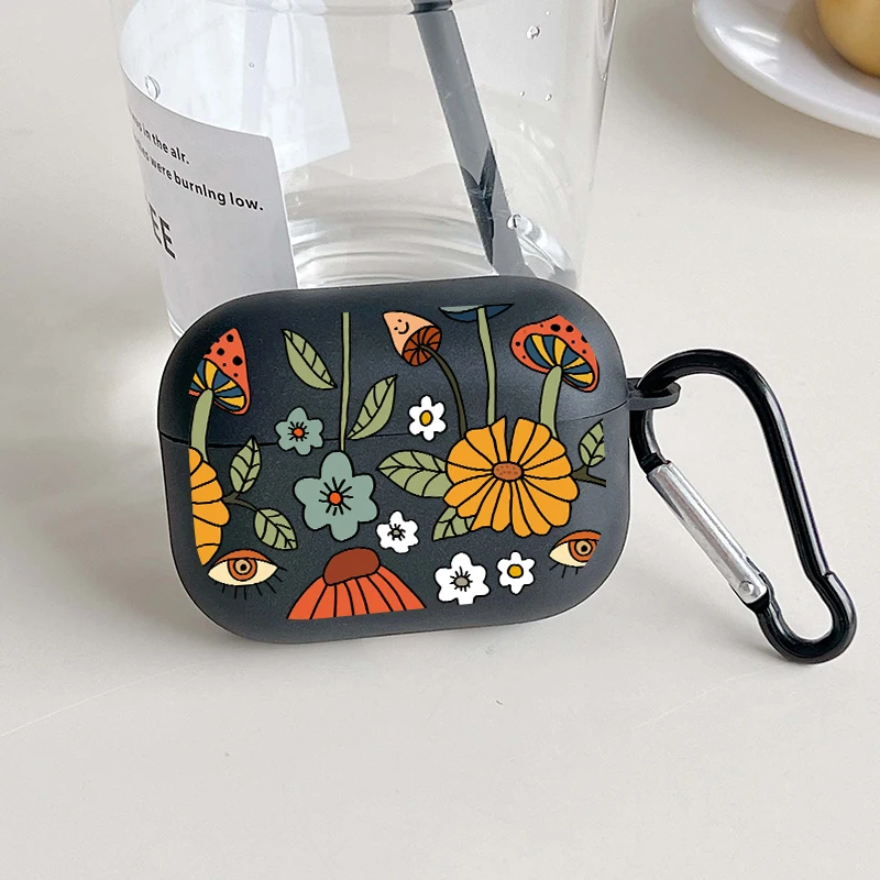 Floral Mushroom Earphones Case for Airpods