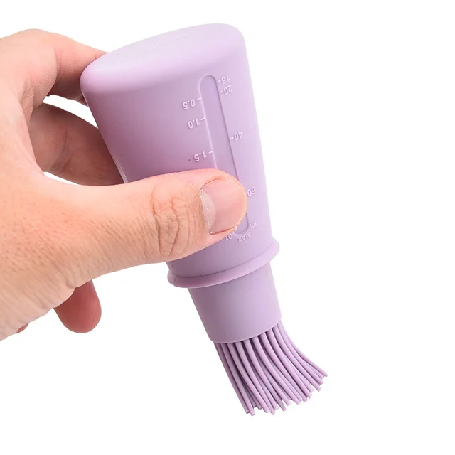 Átlátszatlan Egyenes Testű Olaj Palack Kefe Szilikon Barbecue Olajkefe Méretarányos Kefével Konyhai Sütemény Sütő Szerszám