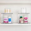 Cross-Border New Arrival Storage Box Detachable Assembled Snack Desktop Finishing Cosmetics Storage Transparent Plastic Box 3