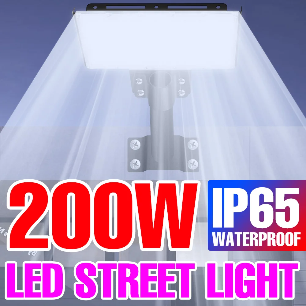 220V LED Street Lamp IP65 Waterproof Spotlights Outdoor Floodlight 200W For Garden Exterior Lighting LED Reflector Wall Light led street lamp