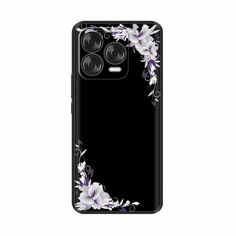 Luxury Black Silicone Back Cover - Elegant Design Case