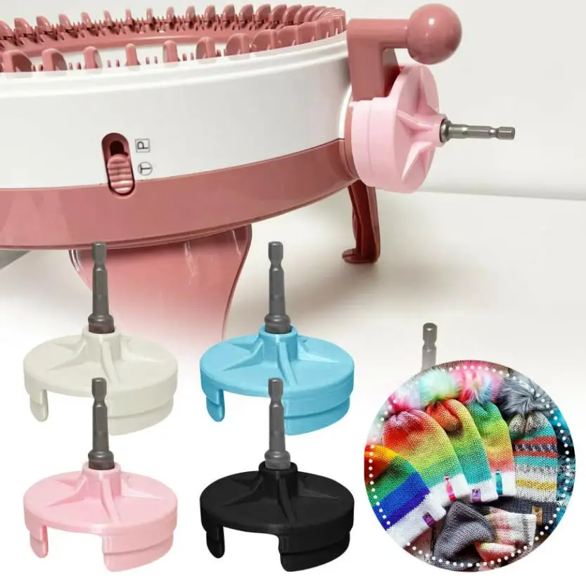 Knitting Machine Adapter for Sentro 48 & 40 Knitting Machines, Handle  Adapter, Drill Adapter, Crank Adapter 