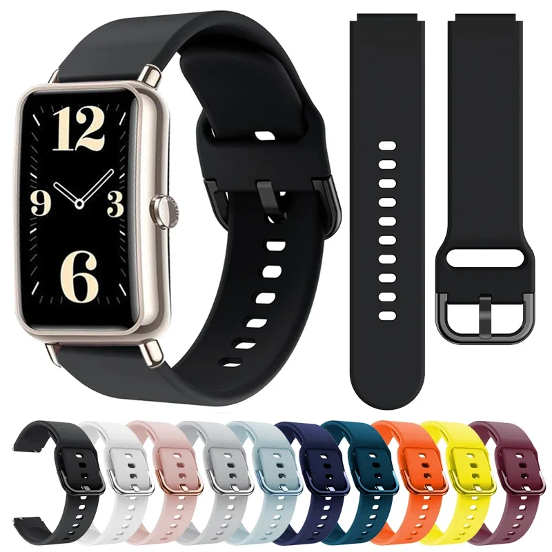 

16mm 18mm Sport Bracelet for Huawei Watch Fit Mini Strap Wristband for Huawei B7 B6 B5 Accessories Garmin Forerunner 255S Band