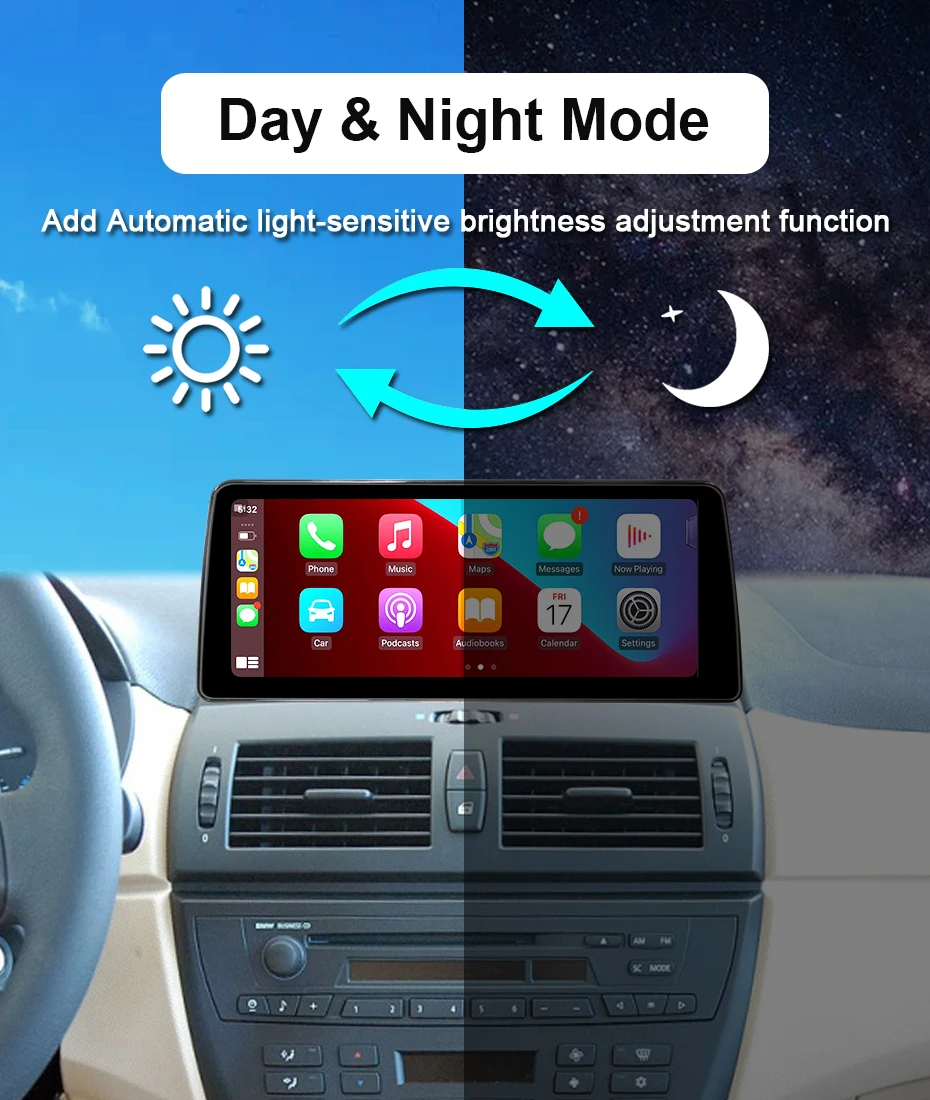 12,5-Zoll-Linux-Bildschirm, kabelloses CarPlay, Android-Auto-Autoradio für BMW X3 E83 2004–2008, Mirror Link, Airplay, Bluetooth-Navigation, 4G – Detail 17