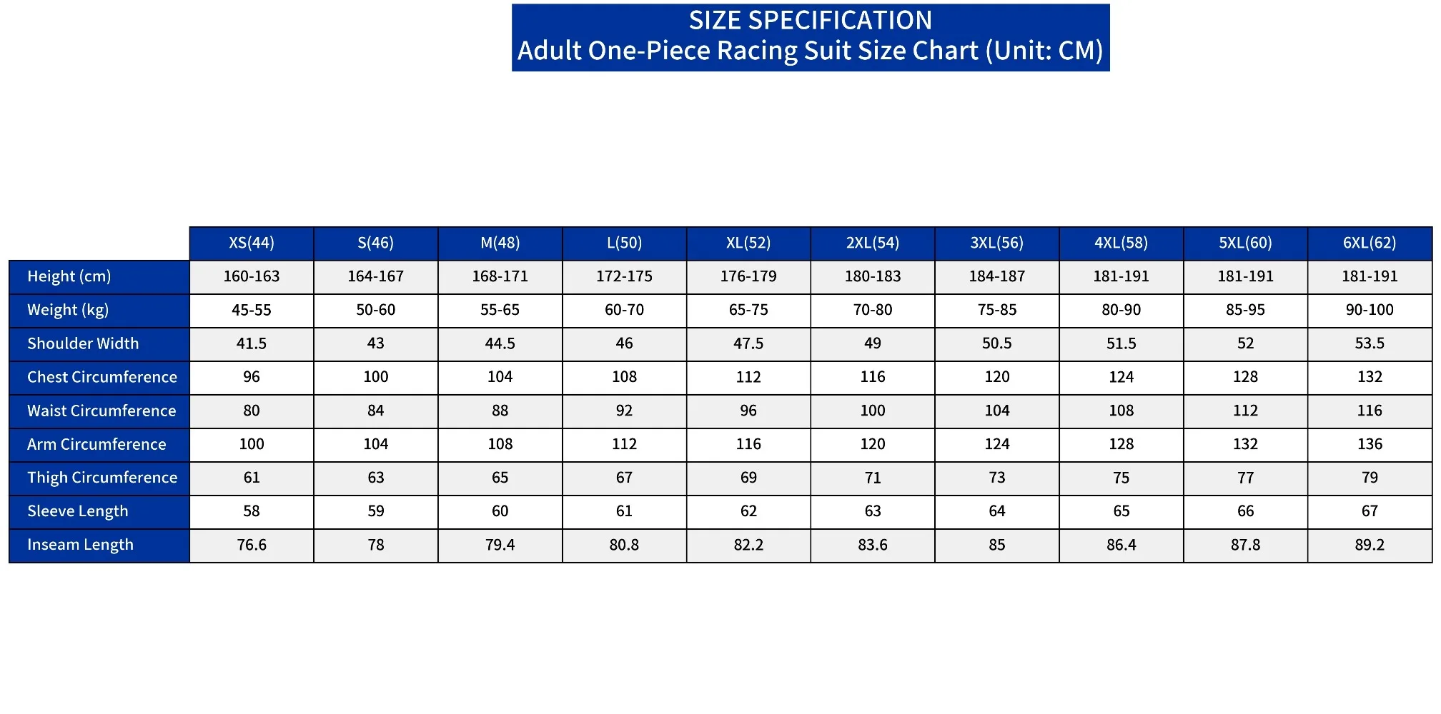 사계절용 경량 원피스 레이싱 슈트 (성인용 카트, ATV, UTV, 오프로드 훈련용)