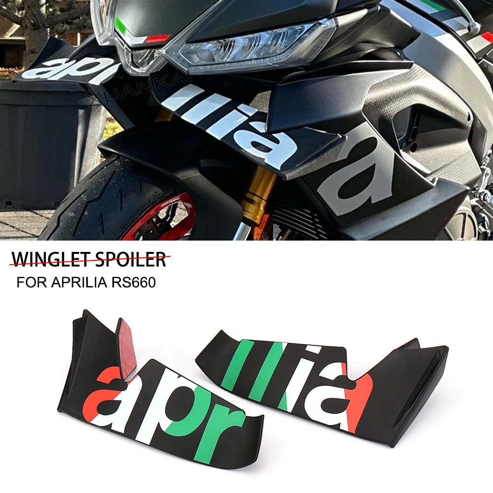 

For Aprilia RS660 RS 660 rs660 rs 660 Motorcycle Accessories Naked Front Spoiler Winglet Aerodynamic Wing Kit Spoiler