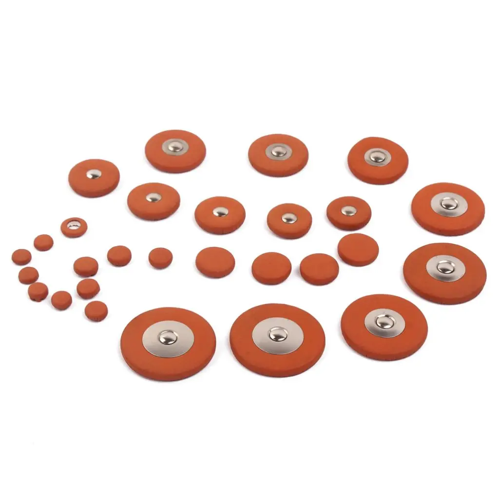

28 Pieces Saxophone Hole Mats Maintenance Cushions Repair Kit Supplies