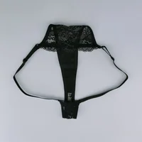 3 pièces tongs en dentelle femmes dentelle taille basse culottes Sexy sous-vêtements transparents mode respirant string dames intimes Lingerie 5