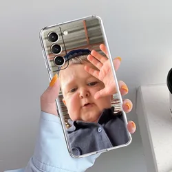 Soft Clear Phone Case with Funny Hasbulla Design - S22 Plus 5G (A1)