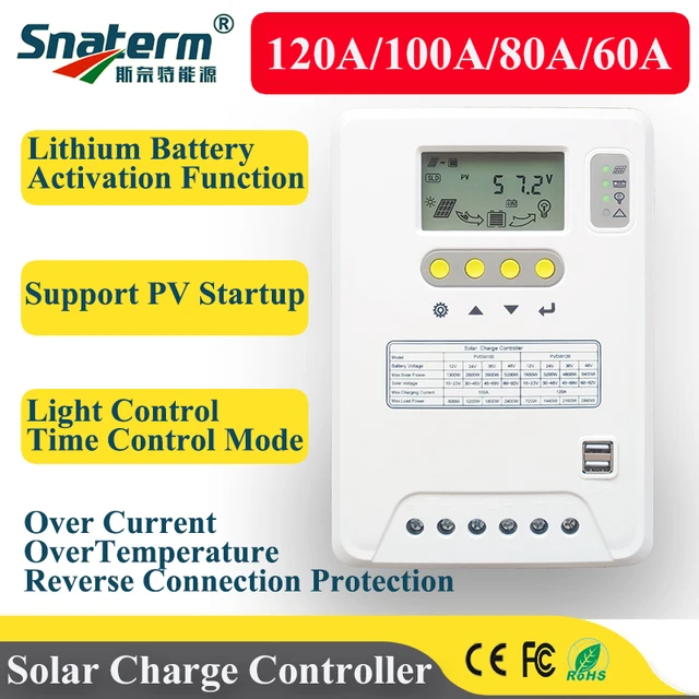 Solar Charging Kit, Plug-n-Play, Add ANY solar panel - Works with  12V/24V/36/48V