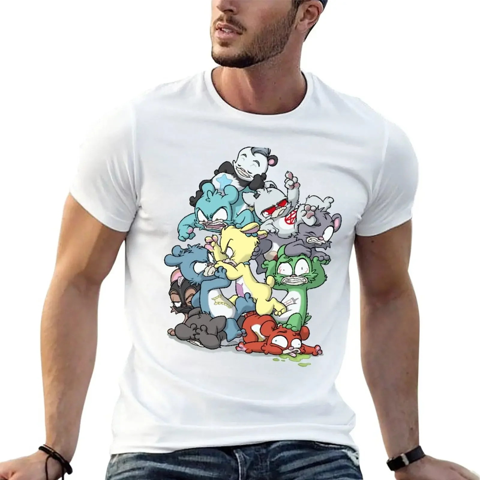 

Bear Pile T-Shirt tops funnys customs design your own mens tall t shirts