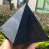 Natural Obsidian Pyramid Reiki Energy Stone Decorative Tabletop Decoration Living Room Mineral Triangle Black Crystal Dots 4