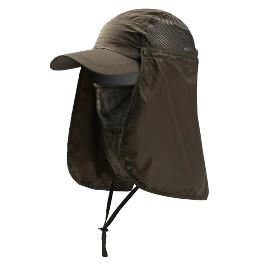 Hiking Visor Hat Face Neck Cover Fishing Sun Protection Cap For Women Men sun hats fishing hats