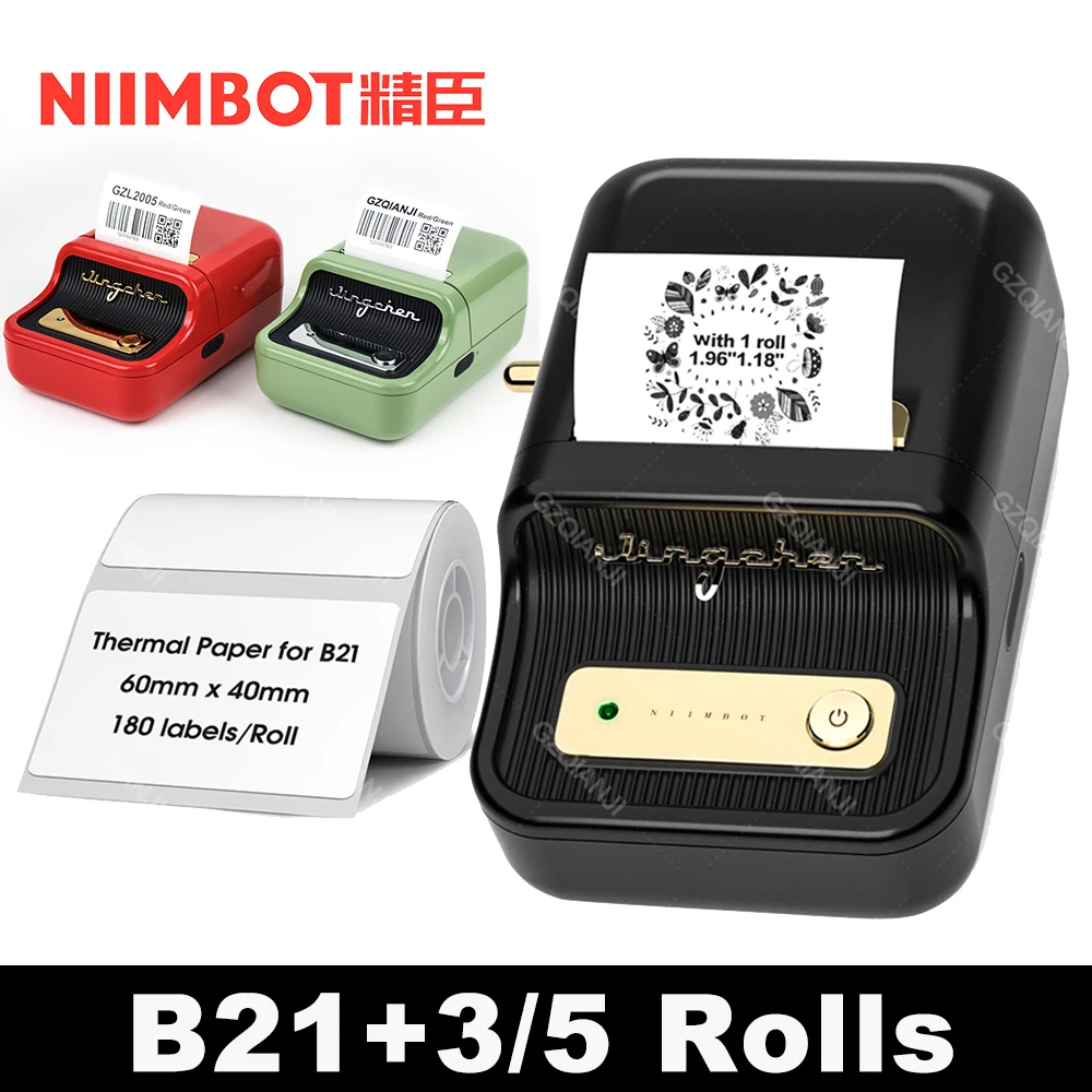 Niimbot B21 Label Maker Printer - Green