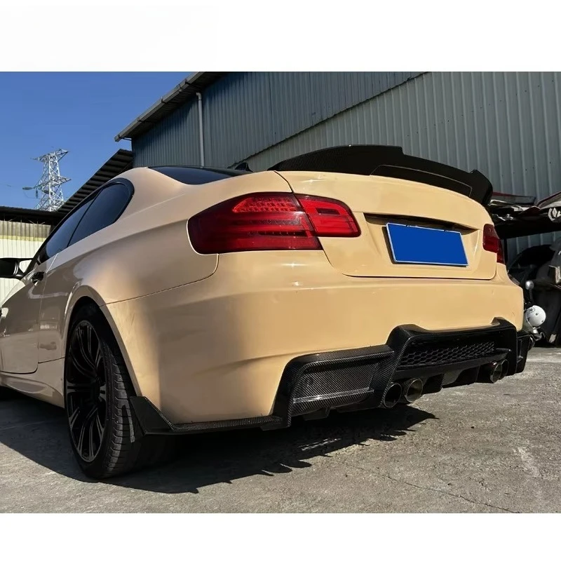 09-13 M3 E92 전용 카본 파이버 서라운드 키트, 고품질 카본 파이버 프론트 립 스커트 및 리어 스포일러 트렁크 리드