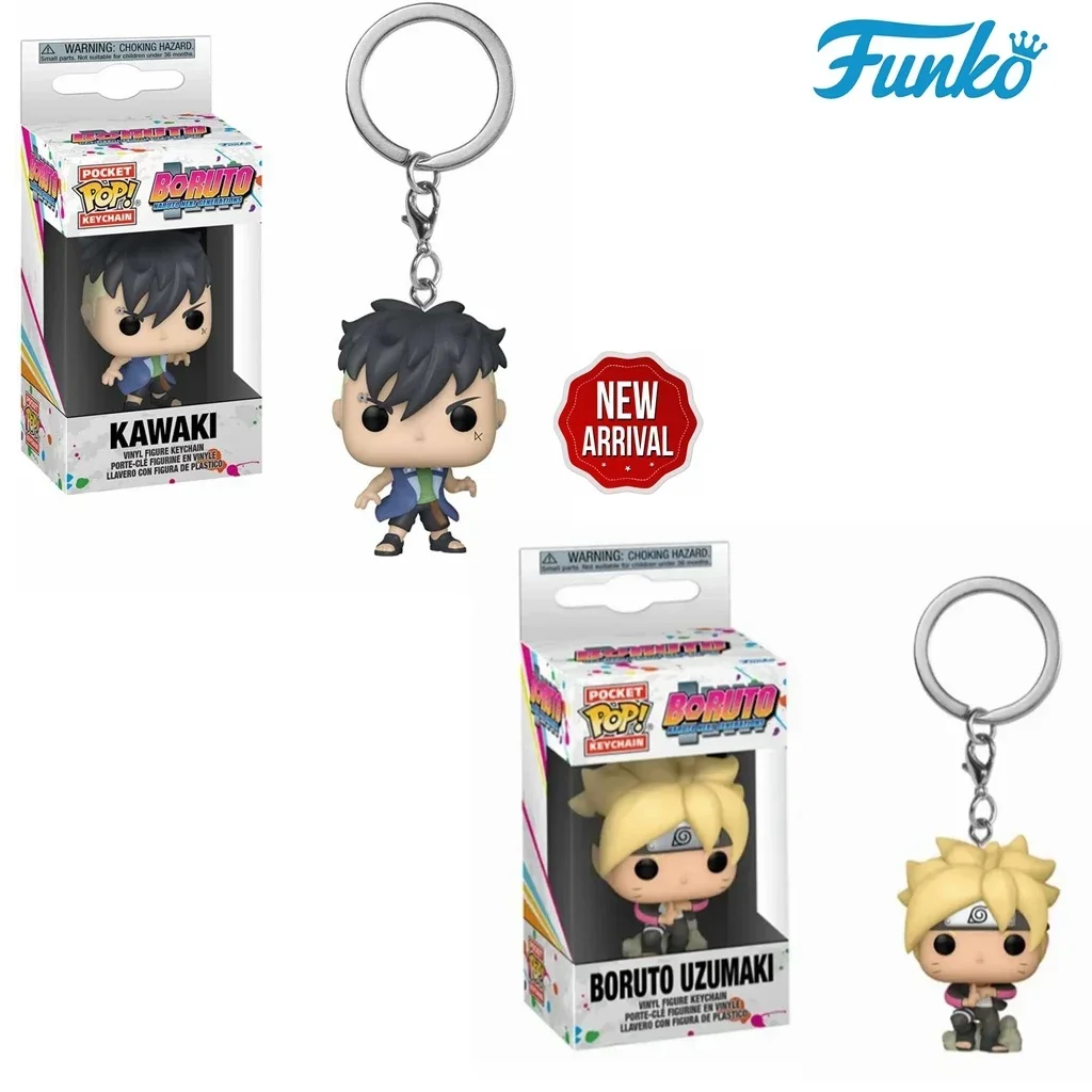 Funko Pop Japanese Anime Boruto Uzumaki Kawaki Keychain Toy Action