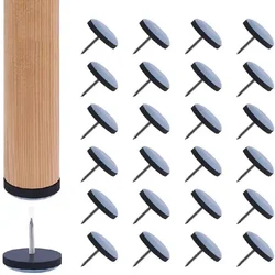 Furniture Slider and Glide Nail Set - 20 - Piece Floor Protector Bundle for Chairs and Hardwood Floors (20pcs Diameter 19mm)