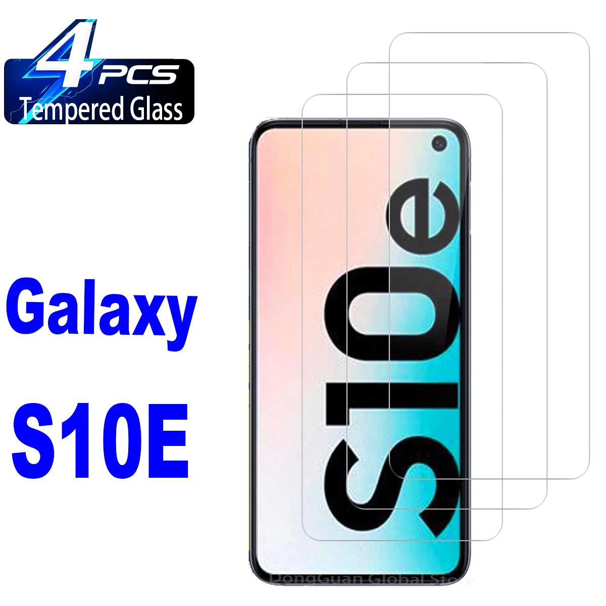 2/4Pcs High Auminum Tempered Glass For Samsung Galaxy S10e Screen Protector Glass Film