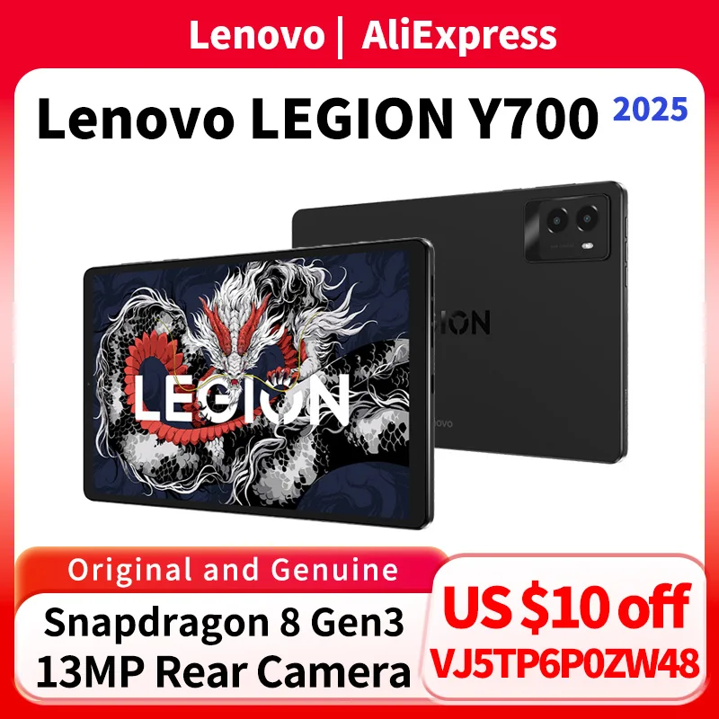 Lenovo LEGION Y700 2025 Third Generation E-sports Game Tablet Android Snapdragon 8 Gen3 165hz Bypass charging 6550mAh CN rom 1