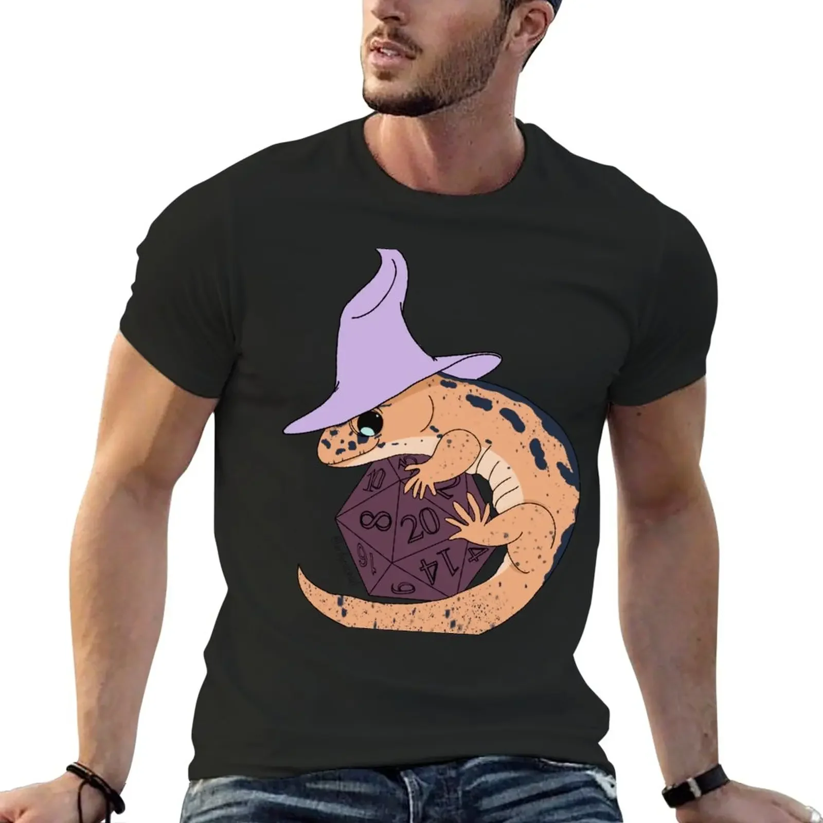 

DnD Wizard Lizard- Perfectly Purple T-Shirt sublime cute tops mens cotton t shirts