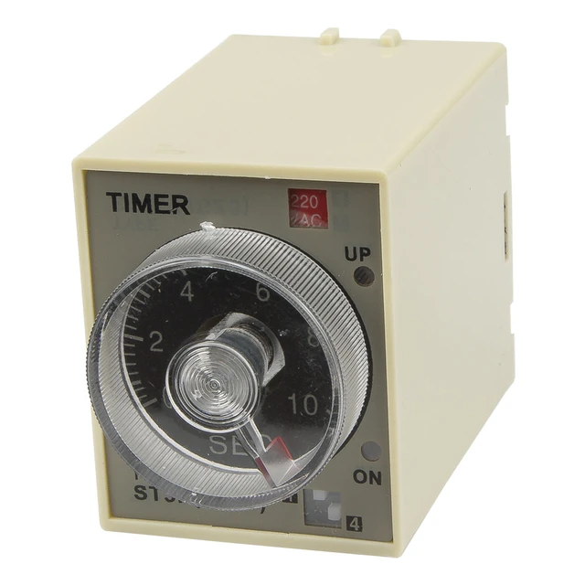 ST3PA-F AC220V Knob Control Power On Time Delay Relay Timer  2min/20min/2h/12h