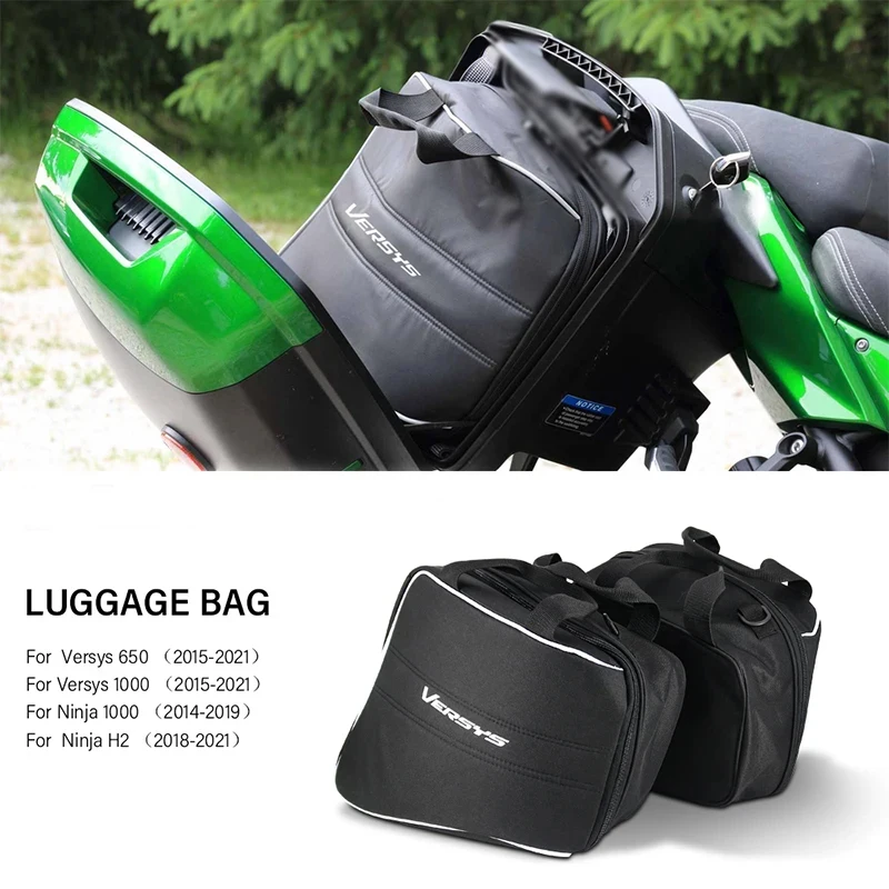 

For Kawasaki Versys 1000 650 Ninja 1000 H2 SX For KQR 28L Hard Saddlebag Liner Set Saddle Bags Travel Trunk Bag ​luggage bags