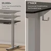 Whole Piece Standing Desk, 60 x 24 Inches Height Adjustable Desk Electric Sit Stand Desk for Home Office 6