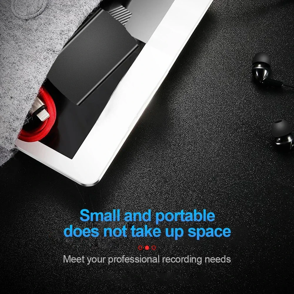 HD Digital Voice Recorder Mini Professional Dictaphone Ultra-Thin Safety Encrypt