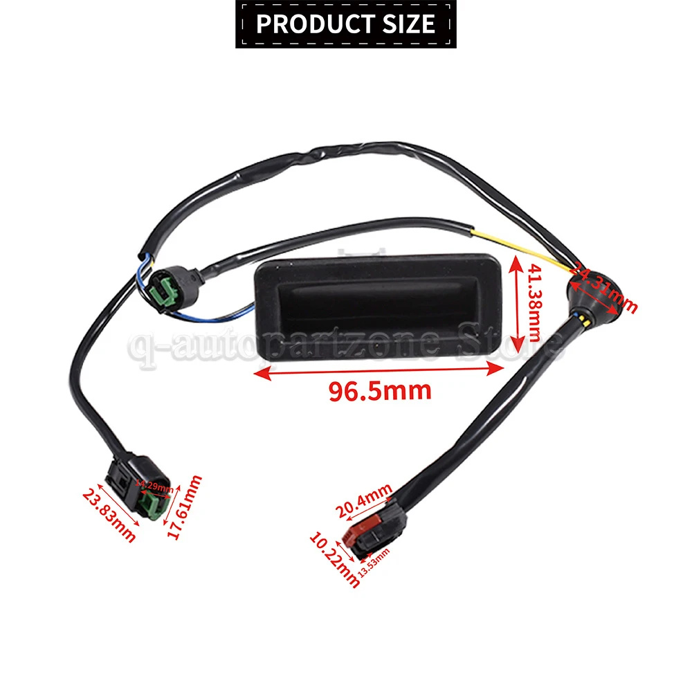Kofferbak Opener Schakelaar, Auto Achterklep Ontgrendelingsschakelaar Kofferbak Open Knop 13223919 Vervanging voor ASTRA H ESTATE 2004-2010