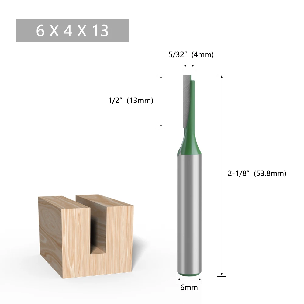 LAVIE 1pc 6mm Schaft Gerade Bit Einzigen Doppel Flöte Router Bit Holz Fräser Für Holz Werkzeug MC06020 – Detail 3
