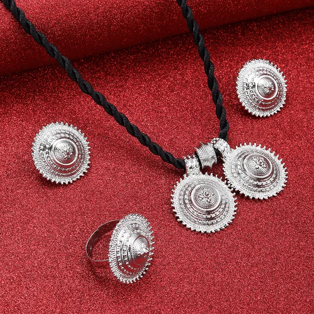 Ethiopian Eritrea Ethnic Jewelry Sets Women Girls Africa Wedding Party 1