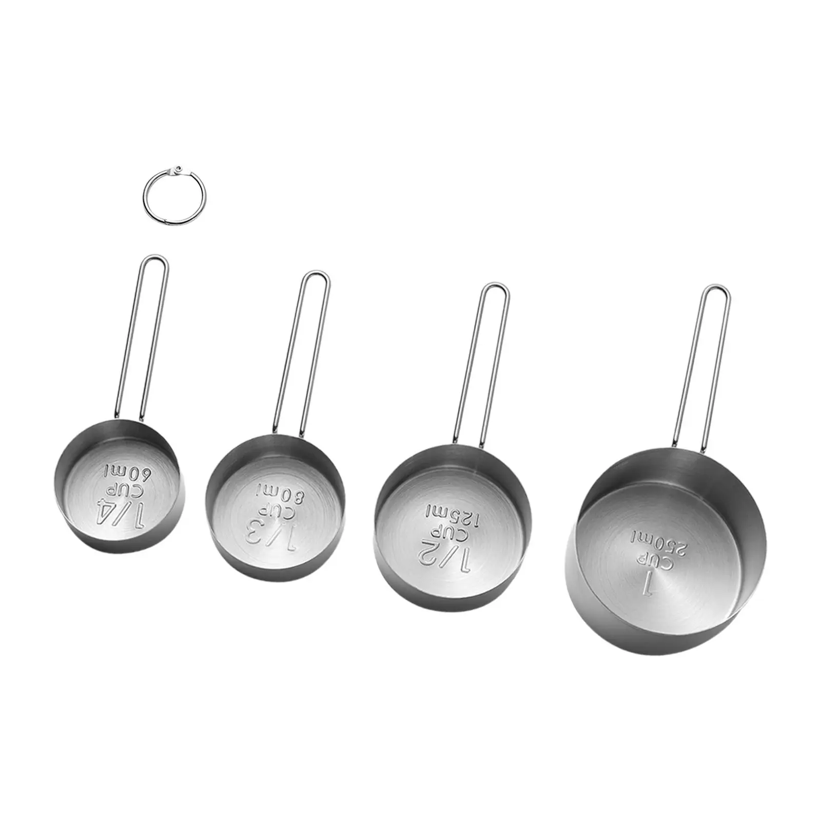 4Pcs Coffee Scoop Long Handle Kitchen Gadgets 1 1/2 1/3 1/4 Tablespoon for Cooking Kitchen Tools Ingredients Dry Liquid Food