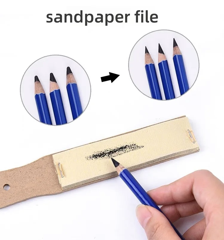 Fine art drawing pencil sandboard Drawing charcoal sharpening pen point sandpaper Color paper pencil sharpening sandboard 5