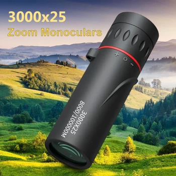 3000x25 HD Zoom Monocular – Portable Mini Telescope for Camping, Hunting & Outdoor Use 1