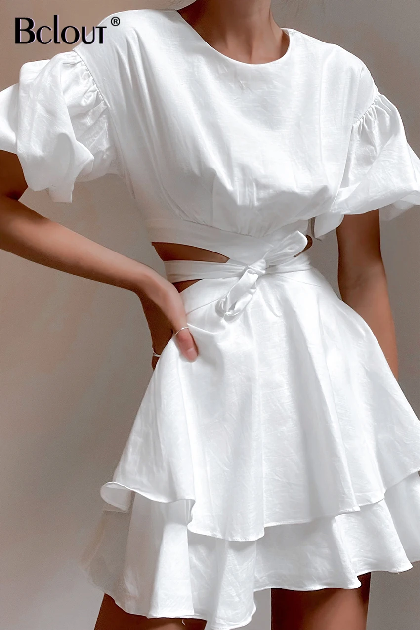 cut out linen dress