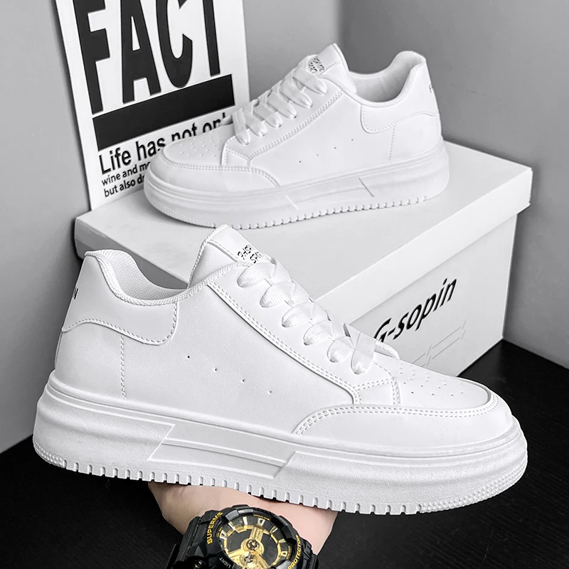 Men's shoes 2025 spring and autumn new student small white shoes Korean version of casual board shoes trend sports shoes 2