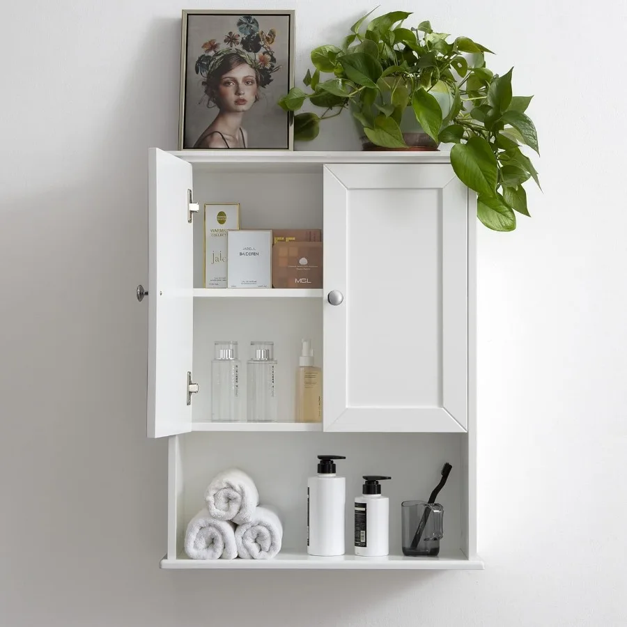 White Bathroom Wall Cabinet Over The Toilet Storage Cabinet 24x30 Inch Wood Medicine Cabinets Wall Mounted Bathroom Cabinet 6
