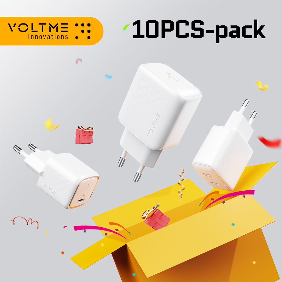 VOLTME 10PCS-Pack Revo 20W Mini/Lite/Duo Lite Series wholesale Clearance Tpye C USB C ChargerFast Charging For iphone Samsung