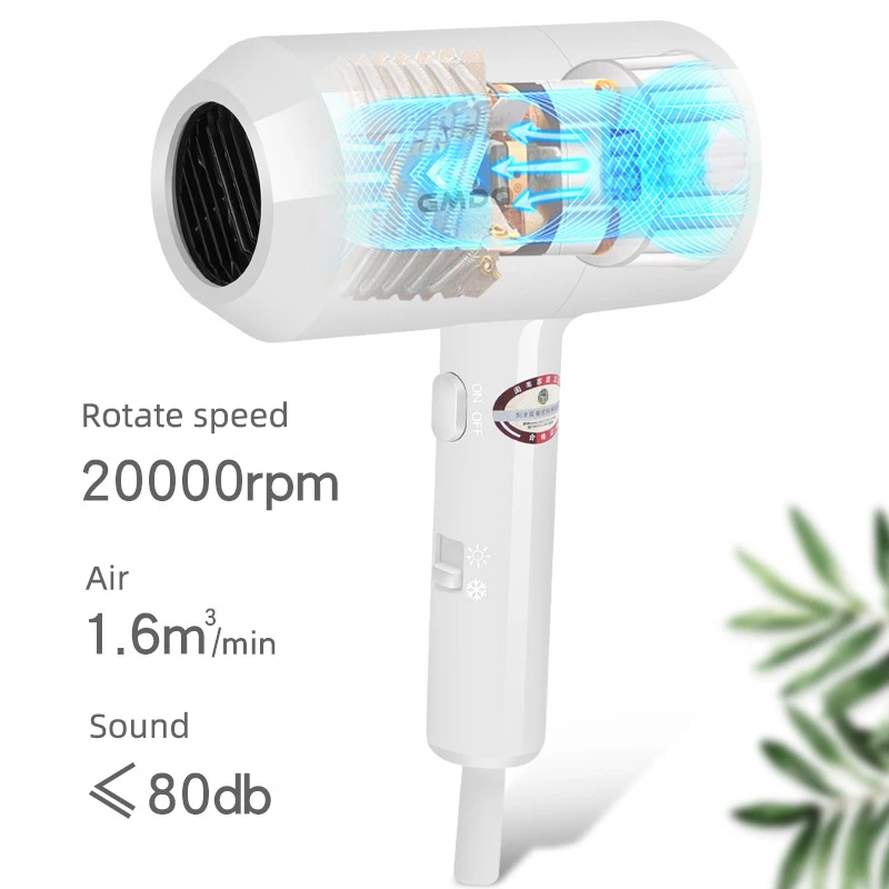 110V/220V Wall Mounted Hair Dryer 1300W Hotel Bathroom Hair Dryers Constant Temperature Dryer with Holder Base US/EU/UK/AU Plug 3