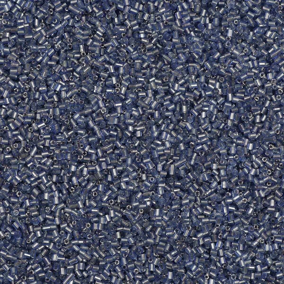 Silver Tone Tube Beads - Czech Glass Seed Beads for Jewelry Crafting and DIY Accessories