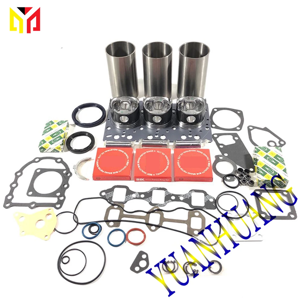 

3D82 Engine Rebuild Kit Overhual Repair Set For Yanmar Excavator Liner Piston Ring Bearing Gasket