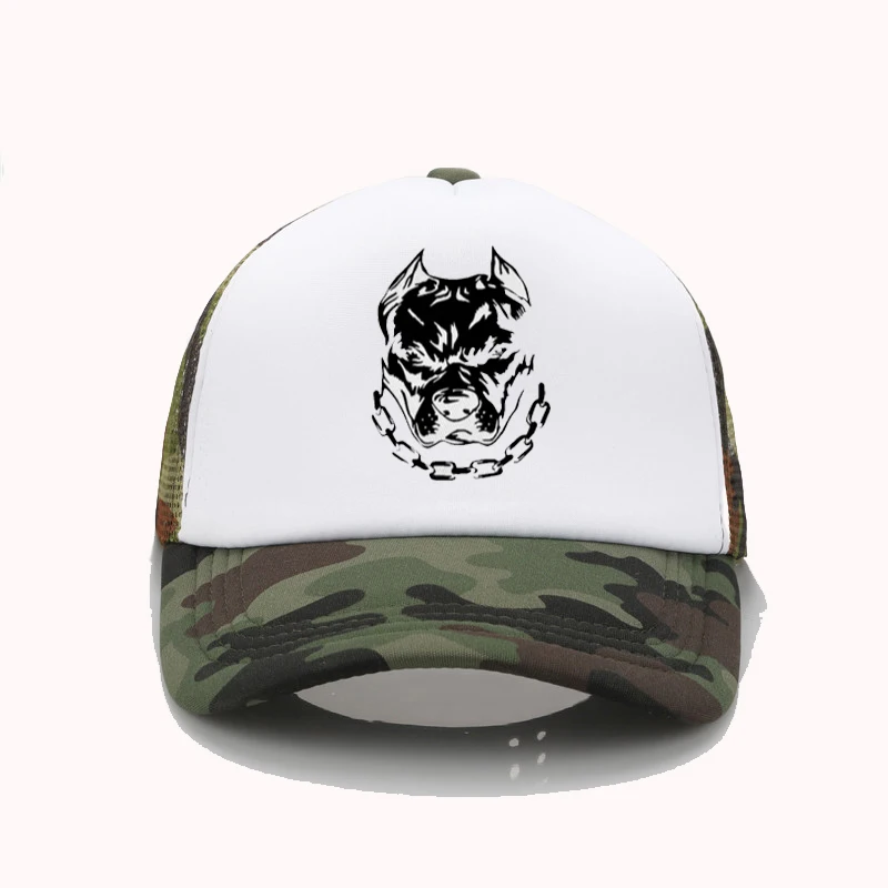 Funny Fashion hats Cute Pitbull Dog Lovers Baseball Cap Summer Men women adjustable snapback caps camping adventure hiking hat cute pig baseball cap funny cowboy hat unisex adult vintage trucker hats adjustable washable