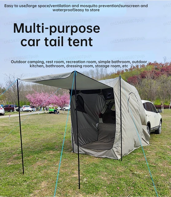 Car Rear Tent Bicycle Extension Tent  Waterproof Portable Tent Cars Rear -  Portable - Aliexpress