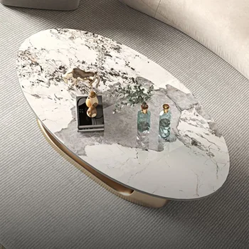 Nordic Living Room Coffee Tables Modern Design Decor Oval Coffee Tables Minimalist Mesa De Centro De Sala Home Furniture 6