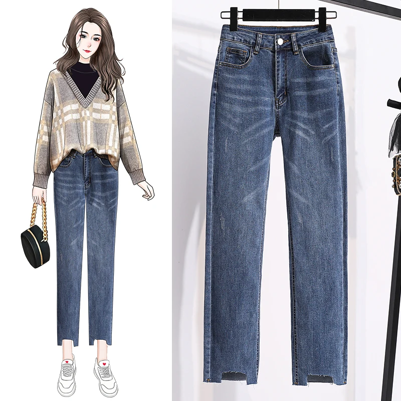 

Blue Denim Spring Autumn Winter Women'S Baggy Jeans 2022 Trend Denim Pants Streetwear Female Clothing High Waist Vintage Trouser