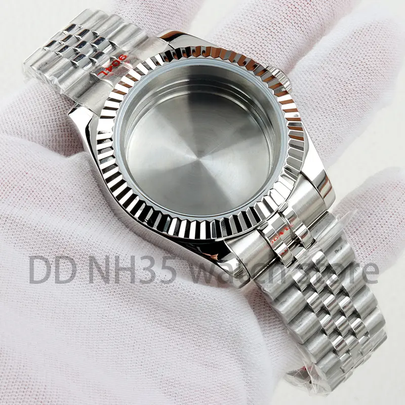 36mm/39mm NH35 Watch Case Sapphire Glass 20mm Solid 316L Stainless Steel Bracelet for Datejust NH35 NH36 Movement 28.5mm Dial - Image 40