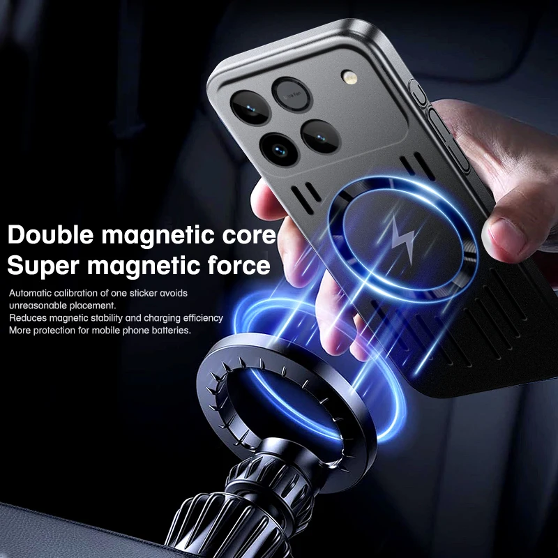 Ultra-Thin Magnetic Heat Dissipation Metallic Paint Hard Case